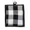Black Buffalo Check Potholder & Dishtowel Kitchen Set